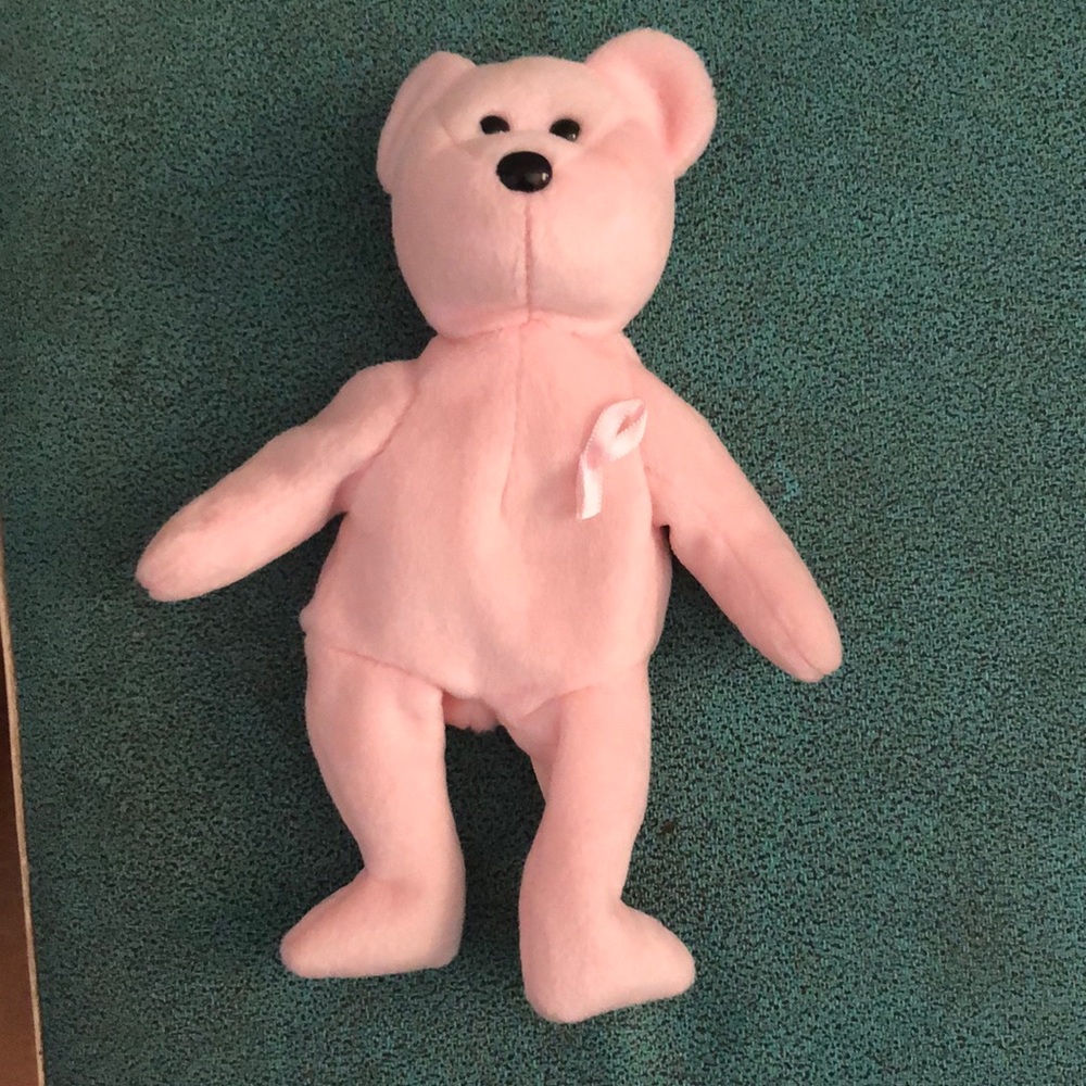 Ty Beanie Baby breast cancer plush toy